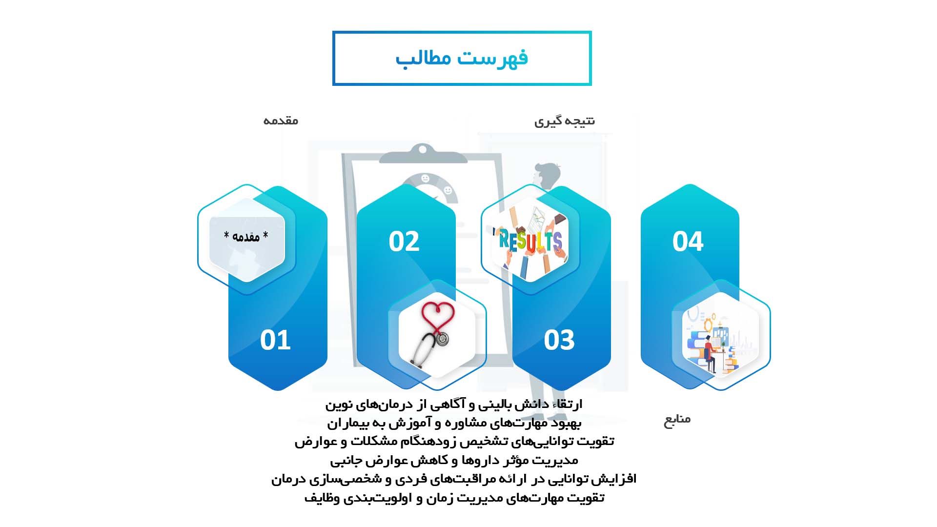 پاورپوینت تأثیرات آموزش‌های مداوم بر بهبود مدیریت بیماری‌های مزمن در پرستاری